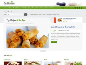 Food Recipes - Food Website and Blog Template Yazı Tipi