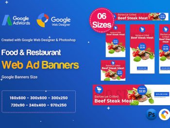 Food & Restaurant Banners HTML5 Ad D66 Yazı Tipi