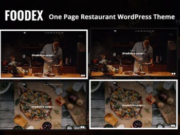 Foodex - One Page Restaurant WordPress Teması