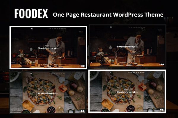 Foodex - One Page Restaurant WordPress Teması