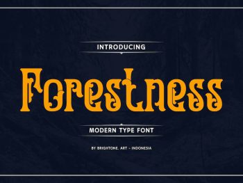 Forestness - Elegant Decorative Font Yazı Tipi