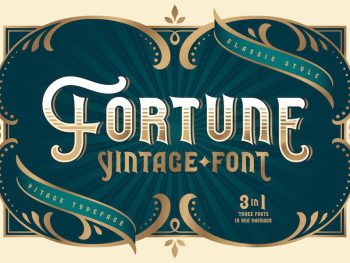 Fortune Vintage Font Yazı Tipi