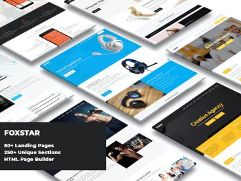 Foxstar - Landing Pages Pack With Page Builder Yazı Tipi