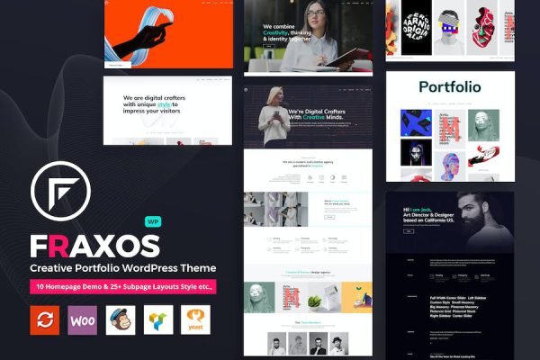 Fraxos - Creative PortfolioTyp WordPress Teması