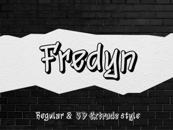 Fredyn - Handwritten Graffiti Font Yazı Tipi