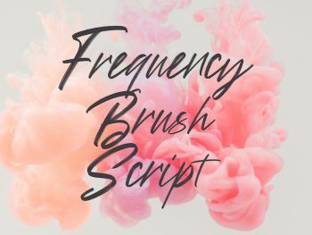 Frequency Brush Font Yazı Tipi