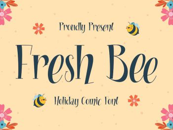 Fresh Bee - Holiday Comic Font Yazı Tipi