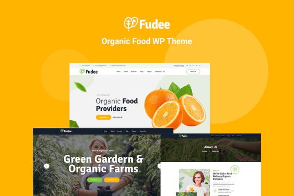 Fudee - Organic Food Elementor WordPress Teması