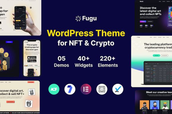 Fugu - NFT & Crypto WordPress Teması