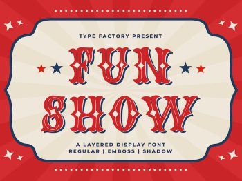 Fun Show - Amazing Layered Display Font Yazı Tipi