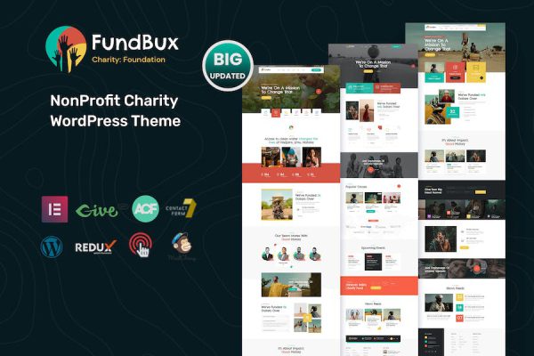 Fundbux - Charity & Fundraise WordPress Teması