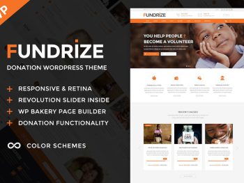 Fundrize - Donation & Charity WordPress Teması