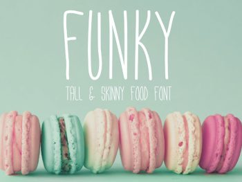 Funky - Tall & Skinny Typeface Yazı Tipi