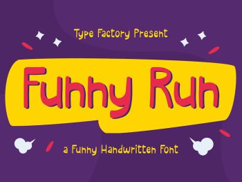 Funny Run - A Funny Handwritten Font Yazı Tipi