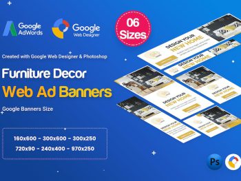 Furniture Decor Banners Ad - GWD & PSD Yazı Tipi