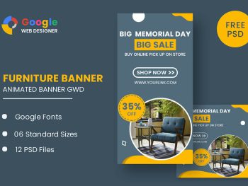 Furniture Model Google Adwords HTML5 Banner Ads Yazı Tipi