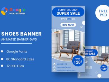 Furniture Sale HTML5 Banner Ads GWD Yazı Tipi