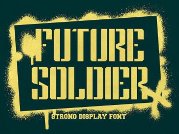 Future Soldier - Stencil Font Yazı Tipi