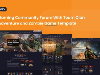 GIO - Gaming Community Forum With Team Tournament Yazı Tipi