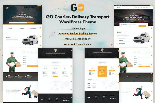 GO Courier– Delivery Transport WordPress Teması