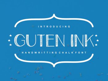 GUTEN INK HANDWRITTEN FONT Yazı Tipi