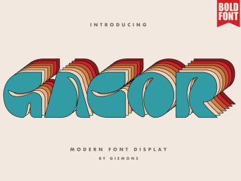 Gacor - Display Font Yazı Tipi