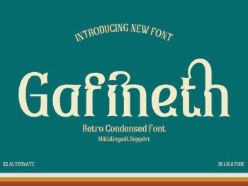 Gafineth – Serif Classic Modernism Font Yazı Tipi