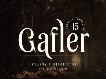 Gafler - Classy Vintage Font Yazı Tipi