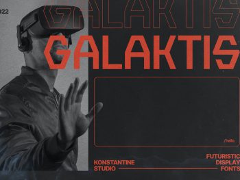 Galaktis - Futuristic Display Fonts Yazı Tipi