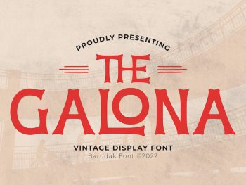 Galona - Serif Display Font Yazı Tipi