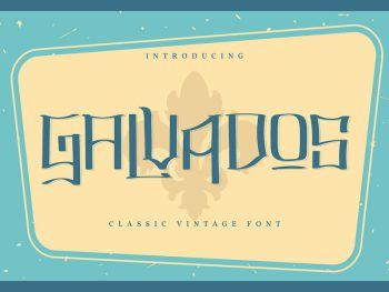 Galvados | Classic Vintage Font Yazı Tipi