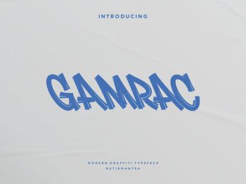 Gamrac - Graffiti Font Yazı Tipi