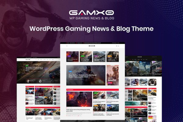 Gamxo -  Gaming News & Blog Theme WordPress Teması