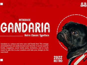 Gandaria - Retro Classic Typeface Yazı Tipi