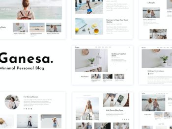 Ganesa - Minimal  Personal Blog Theme WordPress Teması