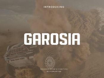 Garosia - Sport Font Yazı Tipi