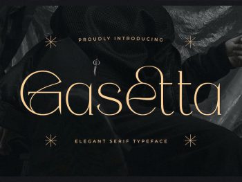 Gasetta - Elegant Serif Typeface Yazı Tipi