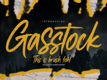 Gasstock - This Is Brush Font Yazı Tipi