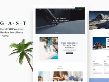 Gast - Hotel Booking WordPress Teması
