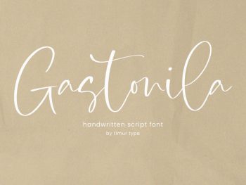 Gastonila - Handwritten Script Font Yazı Tipi