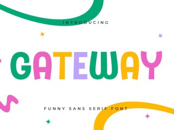 Gateway - Funny Sans Serif Font Yazı Tipi