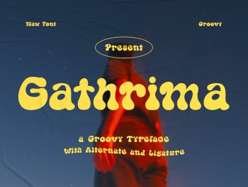 Gathrima - A Groovy Typeface Yazı Tipi