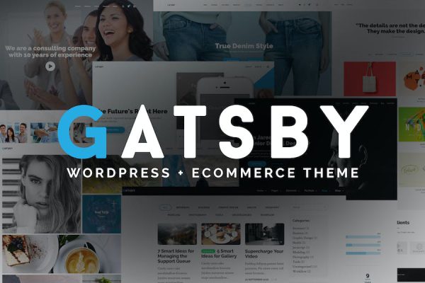 Gatsby -  + eCommerce Theme WordPress Teması