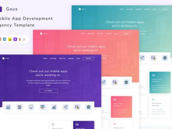 Gaus - Mobile App Development Agency Template Yazı Tipi