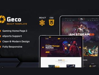 Geco - eSports Gaming React JS Template Yazı Tipi