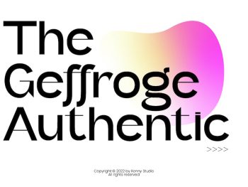 Geffroge Authentic - Modern Classic Sans Typeface Yazı Tipi