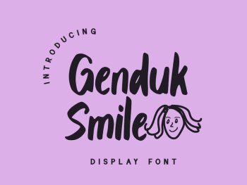 Genduk Smile Yazı Tipi