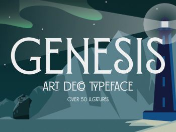 Genesis - Art Deco Typeface Yazı Tipi