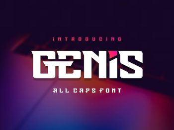 Genis Modern Font Yazı Tipi