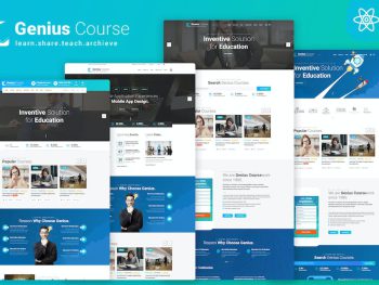 Genius Course - School Classes Institute HTML Yazı Tipi